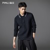 PINLI品立2025秋季新款男士拉链门襟翻领打底套头针织衫毛衣上衣GD253110080 商品缩略图4
