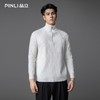 PINLI品立2025秋季新款男士拉链门襟高领条纹提花打底针织衫毛衣GD253110078 商品缩略图2