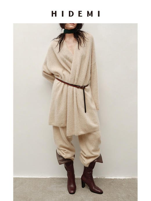 HIDEMI 进口西班牙头层牛皮腰带手工制作复古乌木棕色极细皮带 商品图2