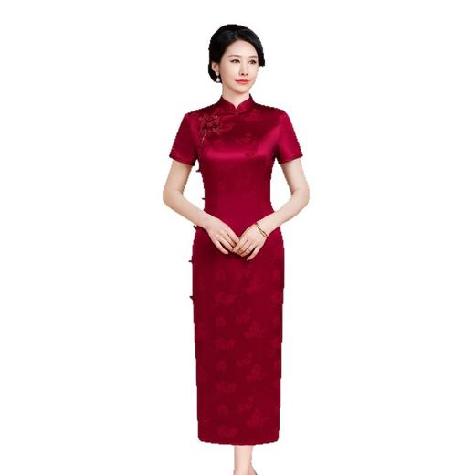 HYX秋装新款复古改良旗袍连衣裙女高级感喜婆婆敬酒服 商品图4