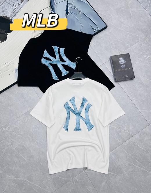 MLB牛仔印花短袖T恤 商品图0