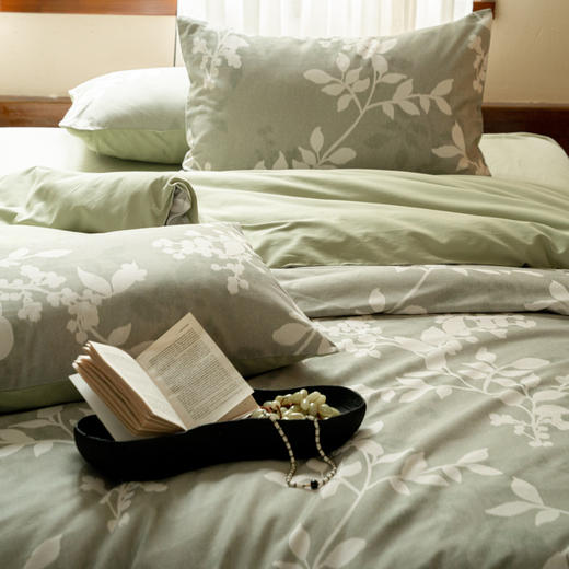 自然醒全棉贡缎磨毛数码印花四件套HS 商品图14