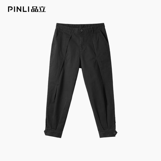 PINLI品立2025秋季新品水洗棉哈伦九分裤男士潮牌百搭小脚休闲裤B253117090 商品图3