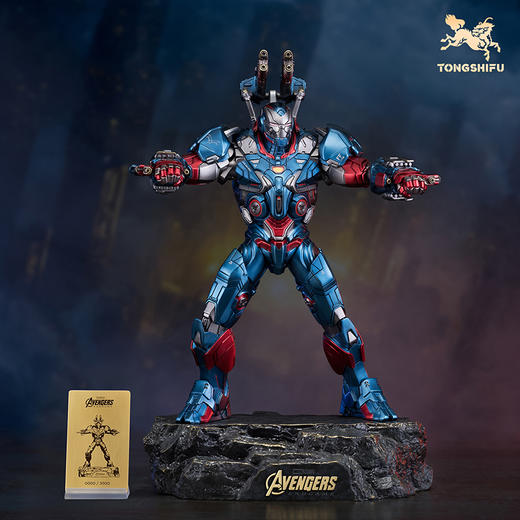 铜师傅《钢铁爱国者》漫威系列限量手办 复仇者联盟桌面铜摆件 商品图2