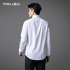 PINLI品立2025秋季新款男休闲温莎领商务衬衫一字领百搭长袖衬衣GD253113056 商品缩略图4