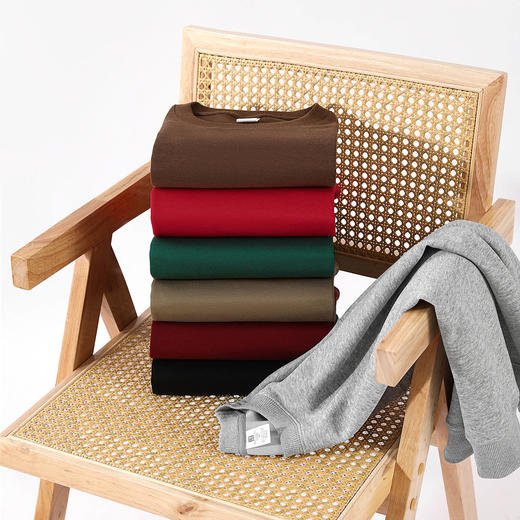 新热卖！JEEP SPIRIT【刺绣圆领纯色卫衣 】 时尚百搭 宽松不紧绷 休闲显瘦 商品图7