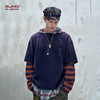 BJHG不计后果复古卫衣男款秋季美式街头宽松舒适假两件工装上衣女 商品缩略图3