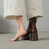 【预售5天】超轻软底爆款棕色马丁靴秋冬新款厚底增高瘦瘦弹力切尔西短靴WC&M3532 商品缩略图4