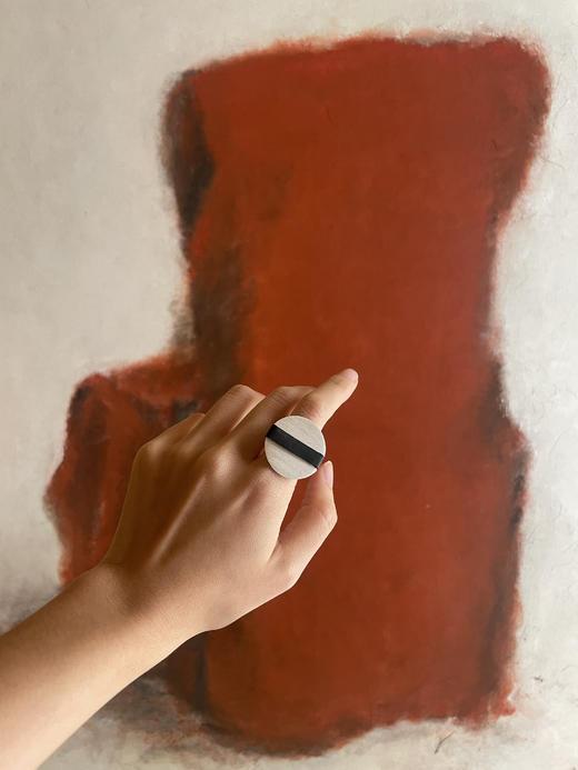 SSCE｜222SAQ1R201F Ring坐标开口戒指【QUANTUM TAG】 商品图1