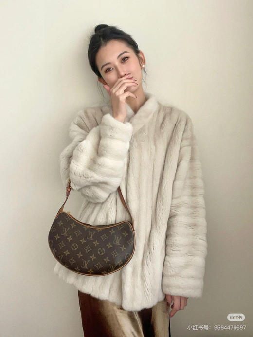 Lv croissant 中古 豌豆 小号 老花 腋下包 商品图3