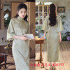 GX秋季复古国风文艺范气质改良旗袍新中式古法全开襟旗袍 商品缩略图1