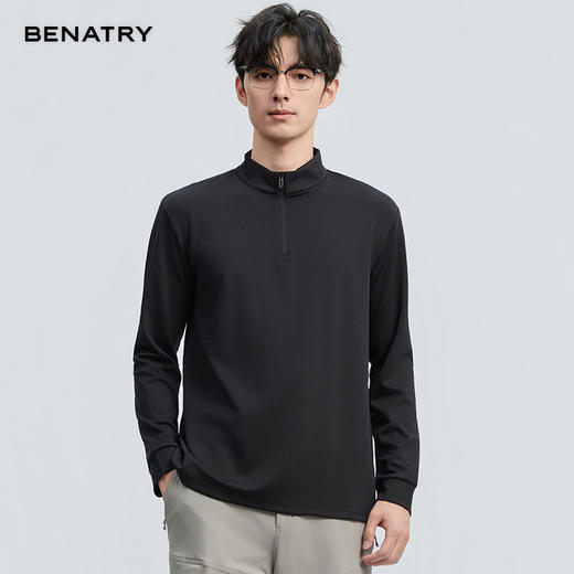 贝纳川2025秋季新品半拉链套头卫衣ECF313003 商品图0