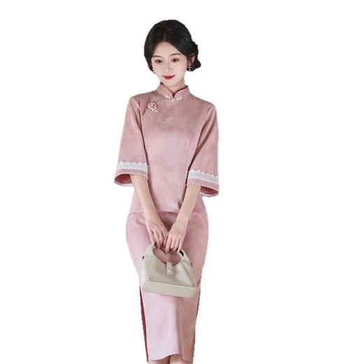 GX2025秋装新款女装新中式国风气质女神范高级感日常可穿旗袍连衣裙 商品图4