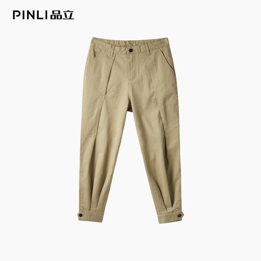 PINLI品立2025秋季新品水洗棉哈伦九分裤男士潮牌百搭小脚休闲裤B253117090 商品图6