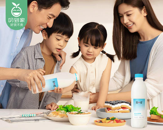 简爱裸酸奶家庭装（原味）/1瓶（1.08kg） 商品图3