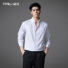 PINLI品立2025秋季新款商务休闲衬衣男士纽扣尖领内搭长袖衬衫潮GD253113032 商品缩略图0