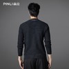 PINLI品立2025秋季新款半高领修身格纹毛衣男休闲百搭打底针织衫GD253110076 商品缩略图6