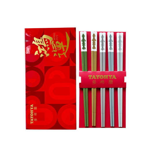 【多样屋专柜】多样屋琉光虹彩合金筷/五蕴和箸合金筷/霓彩御箸玎珰筷10双礼盒 商品图4
