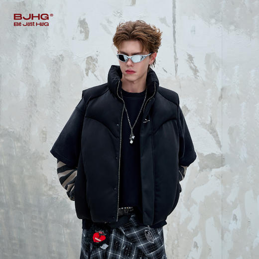BJHG不计后果空气层马甲棉服男款冬季2025新款棉衣保暖棉袄外套女 商品图4