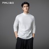 PINLI品立2025秋季新款半高领修身长袖T恤男士纯色休闲打底上衣潮GD253111084 商品缩略图4