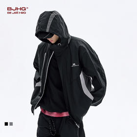 BJHG不计后果冲锋连帽外套男款秋季三防宽松舒适户外运动夹克上衣