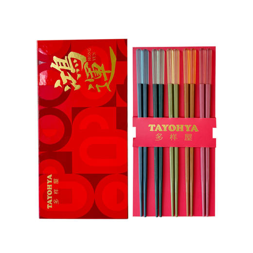 【多样屋专柜】多样屋琉光虹彩合金筷/五蕴和箸合金筷/霓彩御箸玎珰筷10双礼盒 商品图3