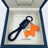 马上有钱手工牛皮革汽车钥匙扣挂件精致简约个性男女情侣钥匙链绳 商品缩略图5