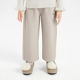 笛莎Deesha 童装女童裤子2025冬新款女童时尚洋气直筒卫裤