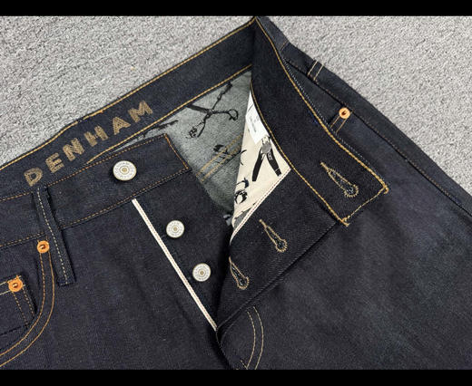 D.H 减刀 秋款赤耳原浆宽松直筒牛仔裤 NZK246 商品图2