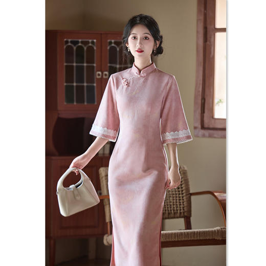 GX2025秋装新款女装新中式国风气质女神范高级感日常可穿旗袍连衣裙 商品图0