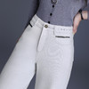 2025年秋款时尚灰白牛仔阔腿裤宽松休闲裤CXCY9840 商品缩略图2