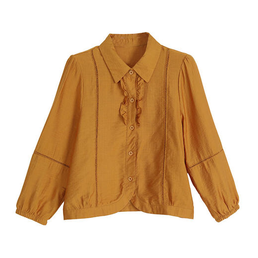 KQLB41N9908时尚百搭新款秋季女士中年妈妈装漂亮显瘦衬衫长袖上衣 商品图4