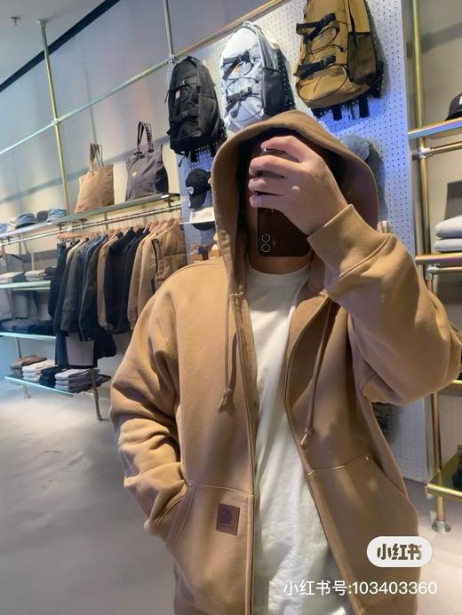 C@rhartt WIP卡哈特25SS皮标logo标签铆钉双拉链外套 Z-15606 商品图3