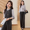 NIQIEM5528-1 2025新款套装女春秋洋气减龄显瘦穿搭一整套衬衫马甲半身裙三件套 商品缩略图2