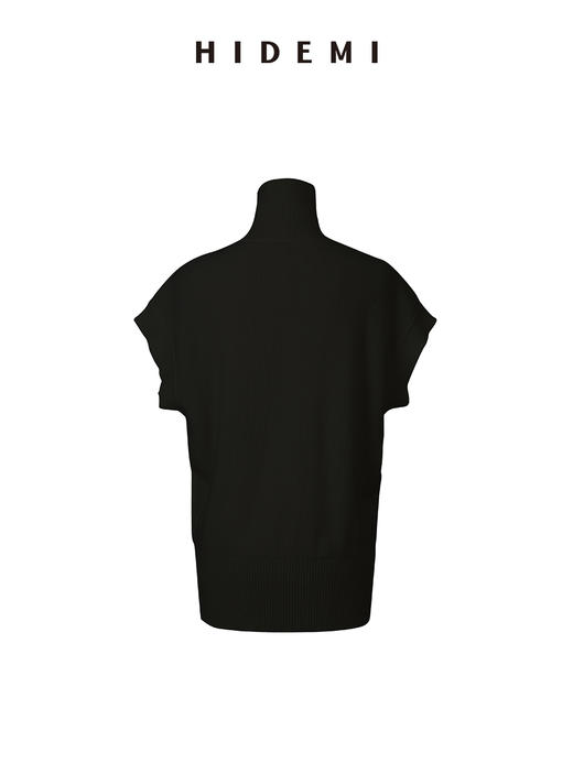 HIDEMI 美利奴羊毛拉链廓形针织马甲 商品图5