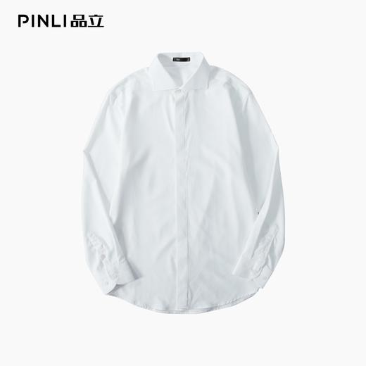 PINLI品立2025秋季新款男休闲温莎领商务衬衫一字领百搭长袖衬衣GD253113056 商品图6