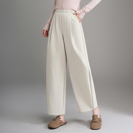 秋款灯笼阔腿裤花边裤子宽松显瘦九分裤气球裤休闲女裤CXCY2563 商品图1