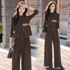 时尚马甲阔腿裤套装女春秋2025新款爆款高级感气质减龄穿搭三件套 商品缩略图2