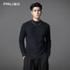 PINLI品立2025秋季新款半高领修身格纹毛衣男休闲百搭打底针织衫GD253110076 商品缩略图2