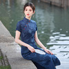 SC21141中式国风长款旗袍改良年轻款2025新款女复古短袖日常可穿夏季 商品缩略图4