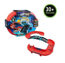 power treads机器狗过山车滑索套装拼搭电动轨道车玩具电动滑行车