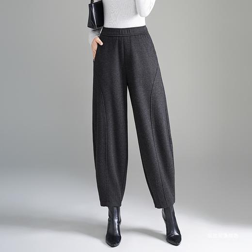 2025秋冬新款时尚印花花苞休闲裤宽松哈伦裤，高腰显瘦遮跨直筒裤CXCY2529 商品图1