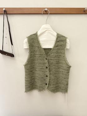 【门店同款】ENJOY秋季“光阴序语”流苏须针织马夹 165843284