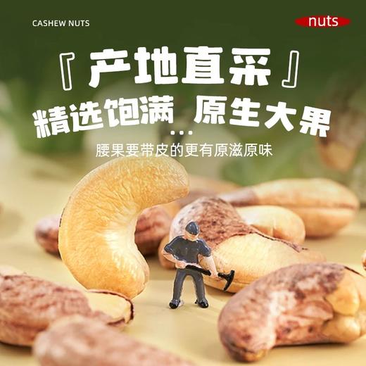 2025年新货越南进口，59.9抢足足1斤，硕果田间越南进口A180特大带皮腰果 真大颗越南紫衣腰果只挑选5%的大颗粒 低温烘焙基地直邮 商品图5