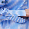 G2000女装FW25商场新款【全棉/赠布】条纹宽松长袖休闲衬衫56233867 商品缩略图2