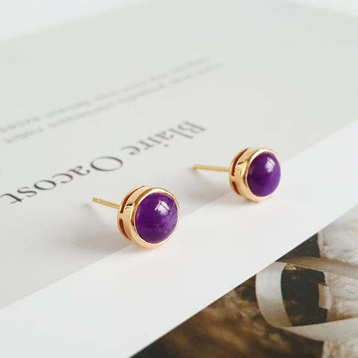 【天然正品】舒俱来AU750玫瑰金镶天然共计约2.63克拉无杂裂舒俱来耳钉女士290825NJS11现售价：2580 商品图2