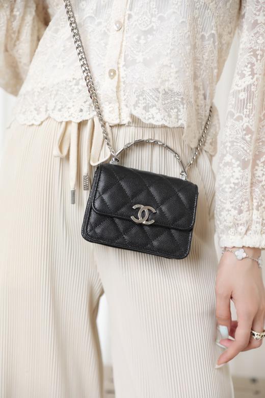 香奈儿 22s新款珐琅手柄手提包（LZ） 商品图7