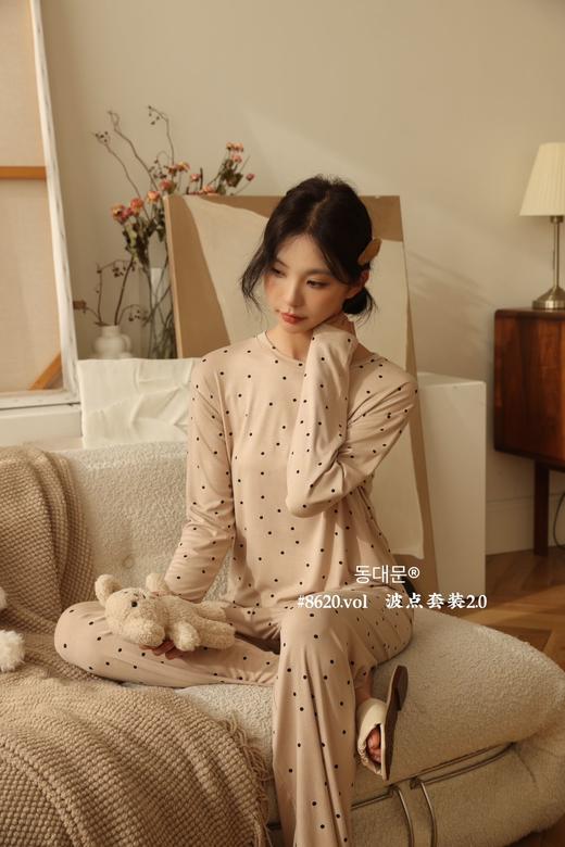 韩订单波点末代棉体感舒适亲肤居家套装睡衣 商品图3