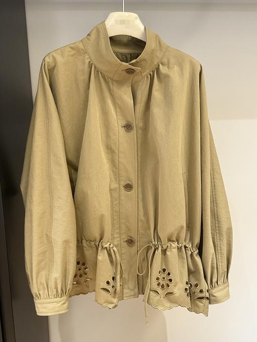 【门店同款】ENJOY秋季镂空花边抽绳风衣 165801287 商品图0