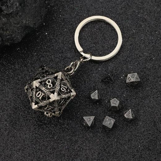 龙骰子COC桌游跑团TRPG龙与地下城DND骰子正品博德之门镂空套装 商品图2